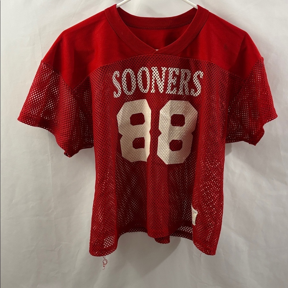 Vintage Oklahoma Sooners Youth Football Jersey Size XL Russell Athletic Mesh - Picture 3 of 10